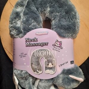NWT KITTY Neck Roll Pillow Massager Gray Neck Massager